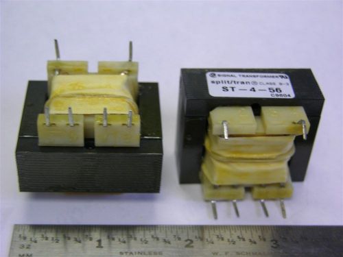 2 Signal Trans. ST-4-56 115V/28V Dual Secondary Transformers