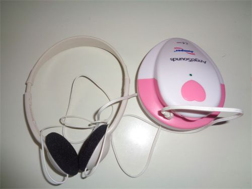 JPD-100S Angelsounds Fetal Doppler, Baby heart Monitor, FDA,Battery,Pink