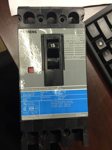 Siemens Molded Case Circuit Breaker ED43B015