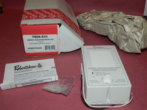 Robertshaw  7605-531 Carbon Monoxide Detector Surface mount 115VAC