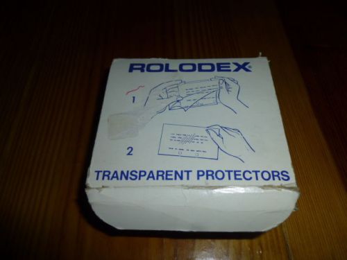 Rolodex transparent protectors 2 1/2&#034; x 4&#034; ~ see details for sale