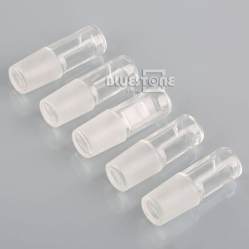 Glass stopper, glass plug, ground joint stopper 24 joint, lots of 5 for sale