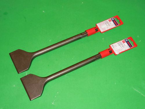 2 New BOSCH HS1910 SDS Max 3&#034; x 12&#034; Scaling Chisels with free shipping