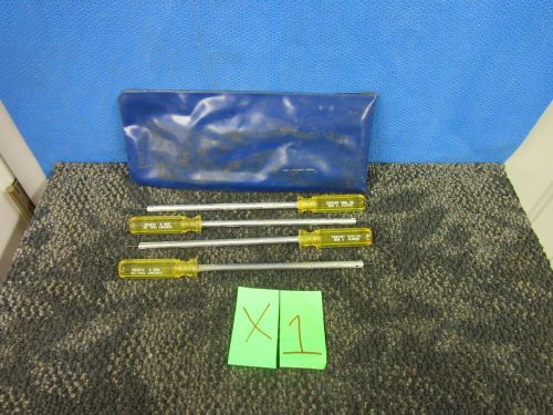 4 PIECE CENTURY FLUTED WRENCH SCREWDRIVER SIZE 2 4 6 8 STAR METAL TOOL USED