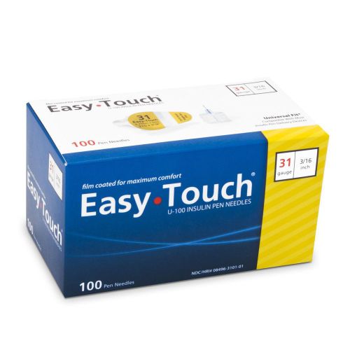 Easy Touch Pen Needle 31g 5/16&#034; 100ct