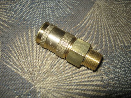 Universal Quick-Air Hose Socker 3/8&#034; NPTF Male 1/4 Coupling Size Made of Brass