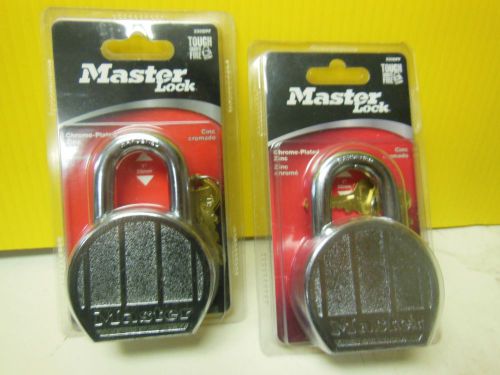 2x Master Lock 2-12&#034; Zinc Chrome Plated 230DPF