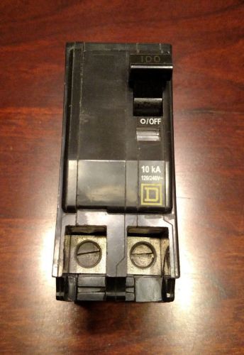 Square d type qob 2100 100 amp 120/240v circuit breaker free shipping! for sale