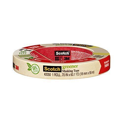 3M Scotch Greener Masking Tape for Performance Painting,  .70 in by 60.Yard, .