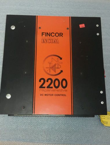 FINCOR INCOM 2200 REGENERATIVE 2200S30013A DC MOTOR CONTROL  3HP $299