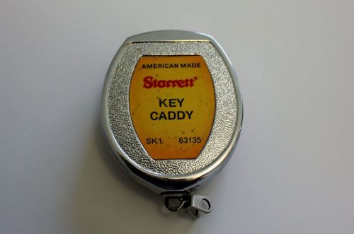 Starrett Key Caddy SK1 Retractable 21.5&#034; Chain Belt Clip Made in USA Vintage