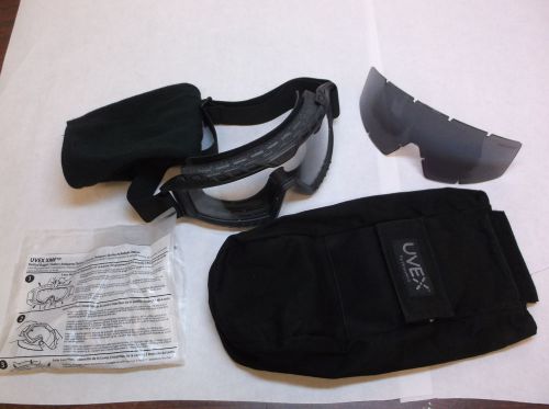 New UVEX Tactical Goggles Clear/Gray Antifog S0755D (H35P)