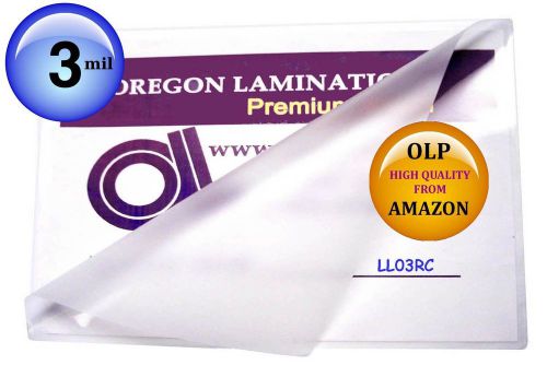 Legal laminating pouches 3 mil 9 x 14-1/2 qty 100 clear legal for sale