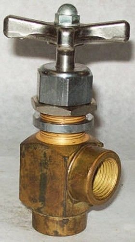 Deltrol 1/2&#034; 3000 psi brass angle needle valve s402b1p for sale
