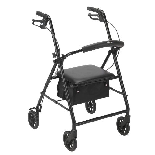 R800BK-DRIVE Rollator with 6&#034; Wheels BLACK-FREE SHIPPING