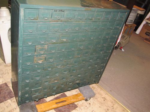 Vintage hobart 100 drawer industrial metal parts shop cabinet steampunk j0274 for sale
