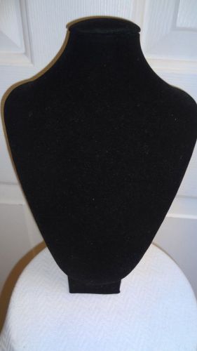 Jewelry Necklace Stand Black Velvet 11&#034; Long  8&#034; Wide 4 X 4 Base
