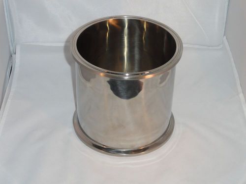 6&#034; x 6&#034; Sanitary Tri Clamp Stainless Steel Welded Bottom Closed Loop Extractor