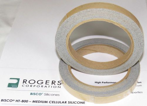 Silicone gasket tape 1/32&#034; x 1/2&#034; x 10ft bisco ht-800 high tech gasket, 2 rolls for sale
