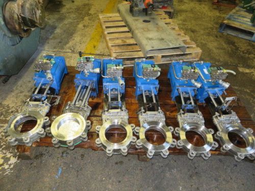 Trueline tl 6&#034; knife gate valve air operated for sale