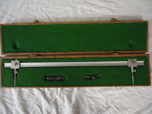 B/G Germany Beam Trammel w/ Wooden Felt Lined Case