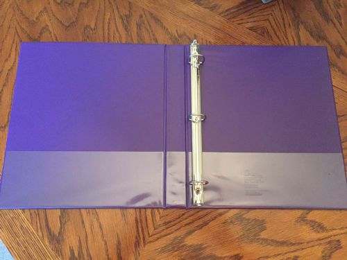 2&#034; Purple View-Thru Binders/box of 12