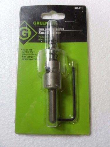 Greenlee 645-011 kwik change cutter small arbor with allen key last one! for sale