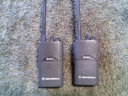 Lot of 2 Motorola Spirit MV22CV VHF Itinerant programmable radios Bench tested