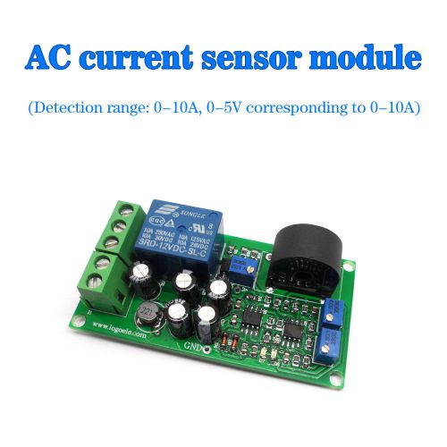 Current detection sensor ac 0-10a full range of linear adjustable relay output for sale