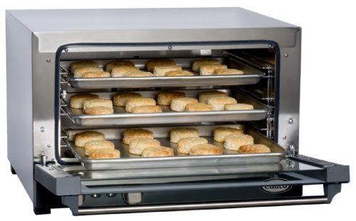 Cadco OV-013 Compact Half Size Convection Oven with Manual Controls,