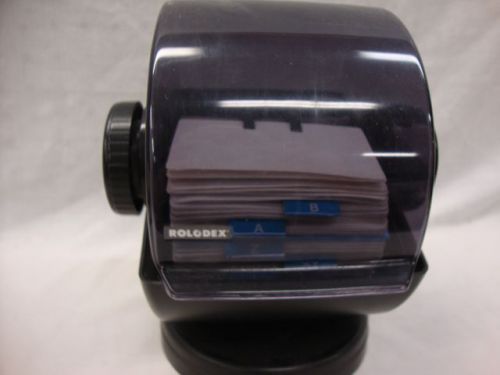 Large Executive ROLODEX  Rotary Rotating Base Card Holder File Cards Lid NSW35C