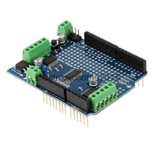 Dual 4h bridge dc stepper motor drive controller board module for arduino for sale