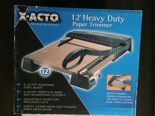 BRAND NEW X-ACTO 12&#034; HEAVY DUTY PAPER TRIMMER 12 SHEETS CAPACITY * MODEL 26312