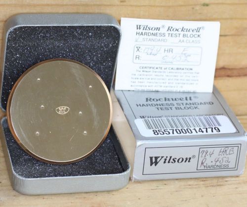 Rockwell hardness test block 79.4 hre ro .452 for sale