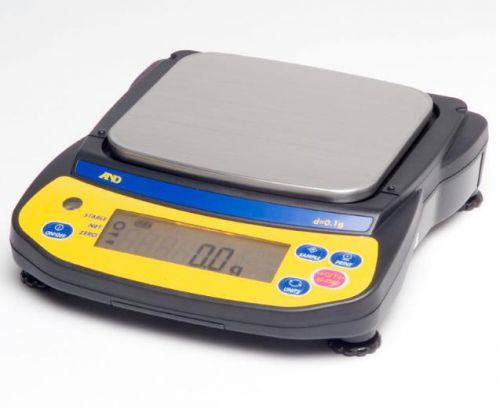 A&amp;d ej-4100 precision compact lab balance,4100g x0.1g jewelry scale,pan 4.3&#034;,new for sale