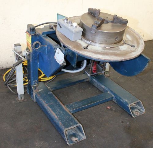1000lb cap. ransome 10p welding positioner, equipped with 3 jaw chk for sale