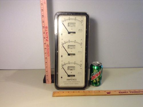 lincoln thermal demand meter sangamo electric company 5amps, AMPERES
