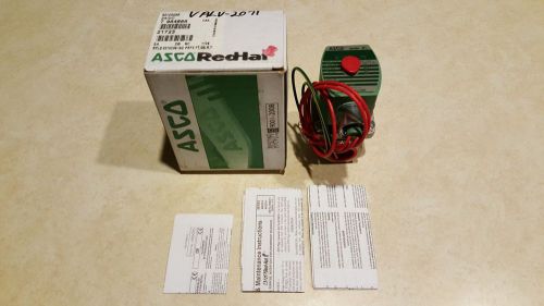Asco red-hat 2 solenoid ss 8210g088 3/4&#034; 24 vdc 2 way nib for sale
