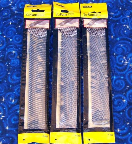 Lot Of (3) Stanley 21-299 Surform Curved Replacement Blades NOS