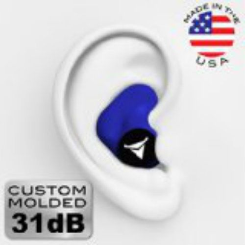 Decibullz Custom Molded Earplugs 31dB Highest NRR. ,A