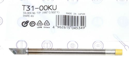 Hakko t31-00ku knife tip, 900°f/480°c 4.8mm / 45° x 15mm for fx-100 authentic for sale