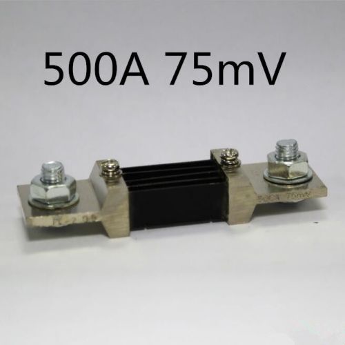 Manganin 500A 75mV DC Current Shunt Current Transformer Amperage Amp Resistor