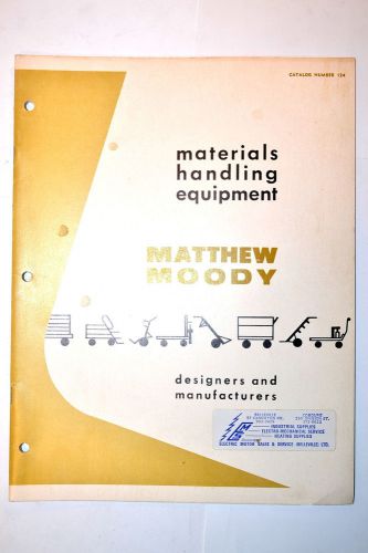 Matthew moody materials handling equipment catalog rr774 dolly hand trucks hoist for sale