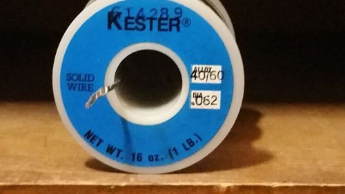 Kester Solid Wire Solder 40/60 16ga