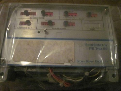 BROWN BOVERI INC SOLID STATE TRIP TYPE SS4G 60990 5-T004 608167-15 9.1.7-22