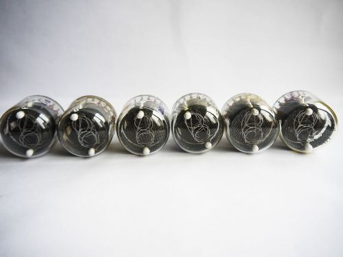 6 Pcs IN-4 IN4 Thin GRID Big Nixie Tubes for clock NEW 100% Tested MILITARY RARE