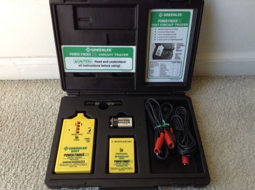 Greenlee 2007 electricity power finder circuit tracer for sale