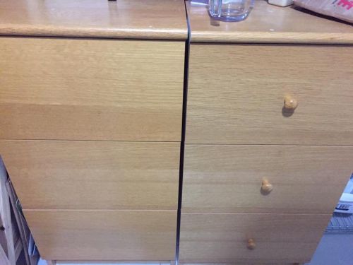 2 Drawer Clean Laminate File Cabinets