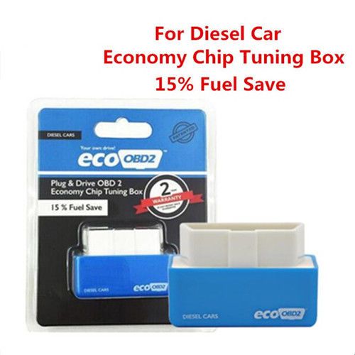 Free Shipping Plug Drive EcoOBD2 Chip Tuning Box Lower Fuel Save for Diesel Cars