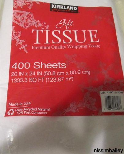 400 Sheets White Gift Premium Quality Wrapping Packing Tissue Paper 20 x 24